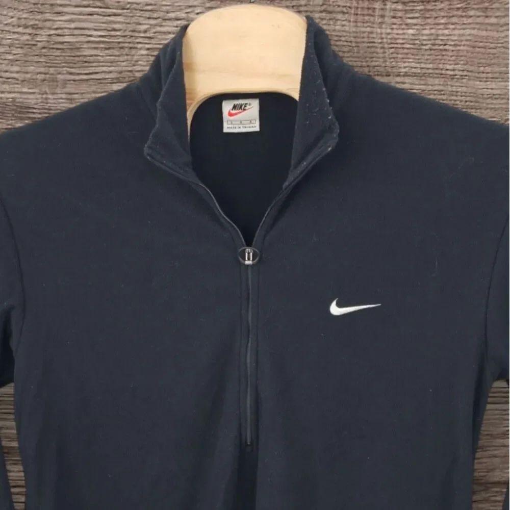 Vintage Nike 1/2 Zip Pullover Mens Large Fleece Therma Fit Swoosh Logo‎ 90s Y2K